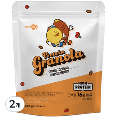 심플잇 단백질 그래놀라 아몬드 크랜베리, 2개, 400g