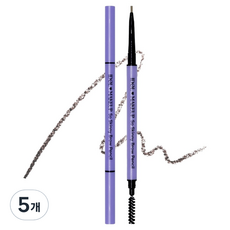 아이돌메이크업 쏘스키니 아이브로우 오토펜슬 0.07g, 1 라이트 브라운, 5개