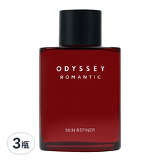 ODYSSEY Romantic系列 男士化妝水 130mL - 清新柑橘花香, 洋甘菊舒緩, 綠茶保濕, 3瓶