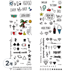 黃槍將軍紋身貼 YF-X001~X004, 混色, 2個