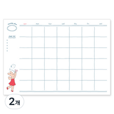 HappyAndLucky Monolike B5 月計畫本, 2個, 混合色