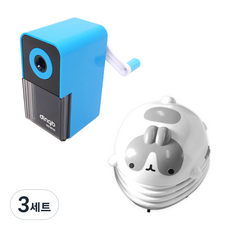 2단계 심조절 연필깎이 + 몰랑이 미니 청소기, 랜덤발송(연필깎이), 미니청소기(회색몰랑이), 3세트