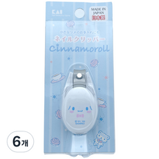 산리오 유아용 손톱깎이, 시나모롤 화이트, 6개