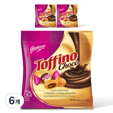 Goplana Toffino巧克力夾心太妃糖, 6袋, 80g