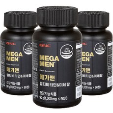 GNCMEGAMEN 멀티비타민 미네랄, 90정, 3개