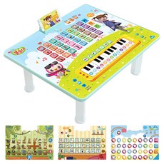 프랜디 콩순이 스마트 블루투스 유아공부상 + 테마시트 3종 세트, 혼합색상