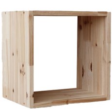 럼버잭 삼나무원목 공간박스 1단, 우드