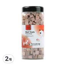 건강한펫 소고기 강아지 동결건조간식 160g, 소고기맛, 2개