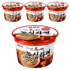 농심 라면 큰사발면 95g, 4개