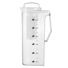 星辰唯創 冰箱冷水壺 冷萃咖啡壺, 白色/透明色, 1個, 2.2L