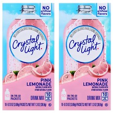 크리스탈라이트 온더고 핑크레몬에이드 분말, 3.68g, 10개입, 2개