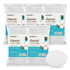 naturalplus 化妝棉 橢圓形款, 60張, 5個