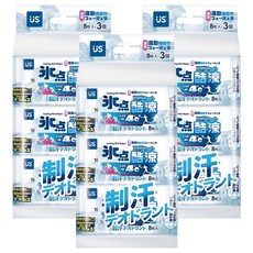 US baby 優生 冰點酷涼超迷你濕巾 8張, 1入, 9包