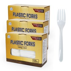 生活微笑 可重複使用叉子, 100個, 3個