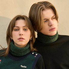 sunmaskin 防寒超細纖維短版圍脖, 2個, 綠色