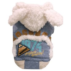 SassyDog 韓風兔子外套, 藍色, 1件