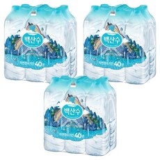 백산수 무라벨 생수, 2L, 18개