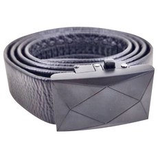 真皮頭層牛皮男士合金自動釦皮帶 LL152 幾何