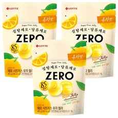 롯데제로 시트러스 유자 젤리, 40g, 3세트