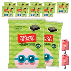광천김 카카오프렌즈 재래전장김 20g x 10p + 장바구니 랜덤발송, 200g, 2세트