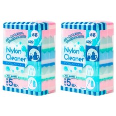 ezHome 家庭生活的達人 三層波浪海綿清潔菜瓜布 顏色隨機, 2包, 5個