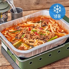 프레시지 캠핑포차 얼큰 버섯 칼국수 2인분 밀키트 (냉동), 1.16kg, 1팩