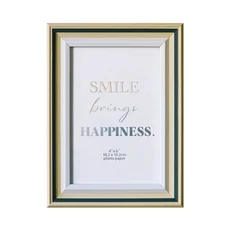 STYLE_G時代家居 北歐生活城市風 6 x 4相框 MDF表面貼皮 玻璃, 雅典米黃, 1個