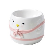 캐릭터 세라믹 반려동물 식기 YS48, 핑크, 1개