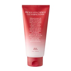 Milk Touch PRUNUS維他命膠囊泡沫洗面乳, 1條, 1條
