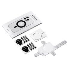 VENDICT MagSafe 磁吸環貼紙 Galaxy 磁鐵 磁性貼片, 白色, 1個