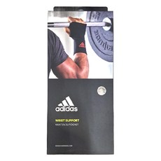 adidas 愛迪達 腕關節用彈性透氣護套 ADSU-12443RD, 黑色, 1個