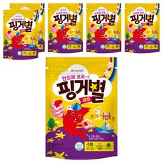 아이배냇 아동용 핑거별 쌀과자, 새우맛, 30g, 6개
