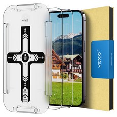 VICXXO 鋼化玻璃手機螢幕保護貼 2入+工具組, 1套