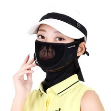 SUPERRICH 高爾夫面罩, 黑色, 1個