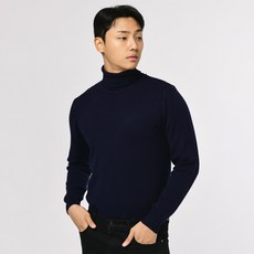 lxt 男士柔軟100%羊毛高領套頭針織毛衣