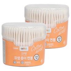 comet 紙軸棉花棒, 2盒, 300支