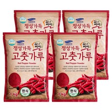 일년래래 중국산 한식용 고춧가루, 1kg, 4개