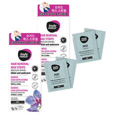 body natur 比基尼線腋下專用巴西式美體蠟紙 蘭花香, 2組