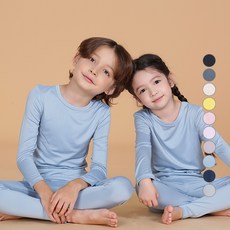 보누맘 아동용 웜히트텍 발열 실내복 상하세트