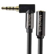 4極立體聲AUX彎頭延長高級音源線, ML-4EH001 (1m), 混色, 1個