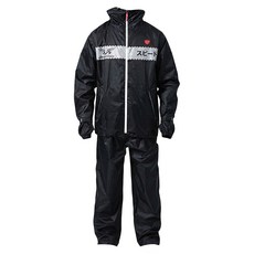 DongShen 東伸 領航者背包二件式雨衣 高領連身帽設計 雙拉鍊設計 背開式反光拉鍊, XL(165~175cm), 黑色