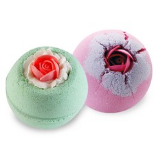 Bomb Cosmetics Nature's Candy 泡澡球入浴劑 160g + 復古玫瑰果泡澡球入浴劑 140g 套組, 1個