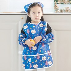 BEBE CHOUETTE 兒童圍裙 + 頭巾 + 袖套 + 收納袋組合