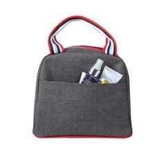 Lead home 牛仔保溫保冷便當袋, 牛仔紅 2