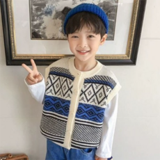 Arbe 아동용 마틴 니트 조끼