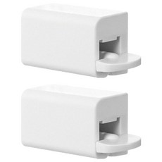 FaSoLa 多功能壁掛手動牙膏擠壓器組 2個 節省空間 輕鬆擠壓, 白色