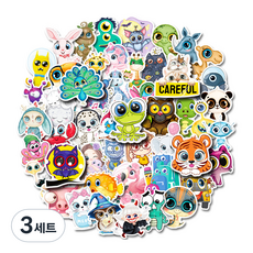 어리마켓 노트북 꾸미기 감성 팬시 스티커 세트, 타입 7, 3세트