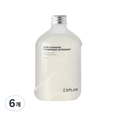 解釋深層清潔洗碗機洗滌劑, 6個, 600ml