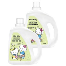 AKIRA 御衣坊 Hello Kitty 艾草淨化洗衣精 溫和不刺激 低泡性好沖洗, 1.8L, 2瓶