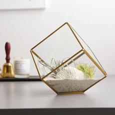 Samho Glass 方形懸掛植物 2件組 SH03500, 金色, 2個